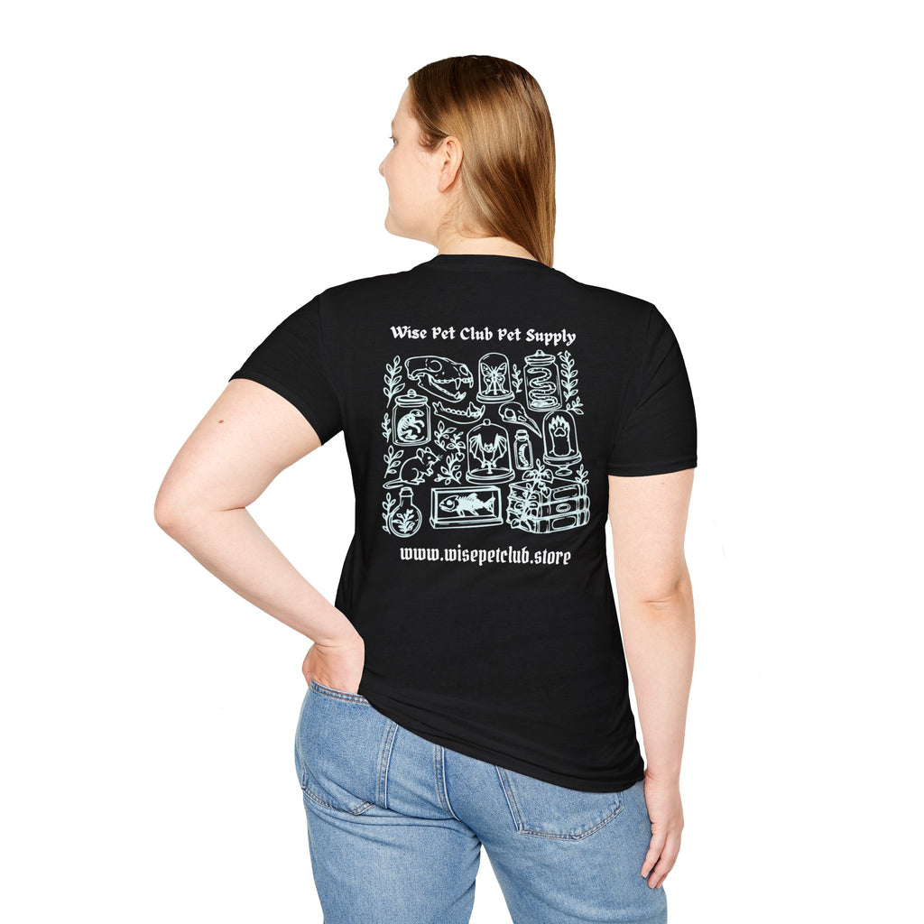 Wise Pet Club T-Shirt — Cute Small Chest Graphic Tee for Pet Lovers