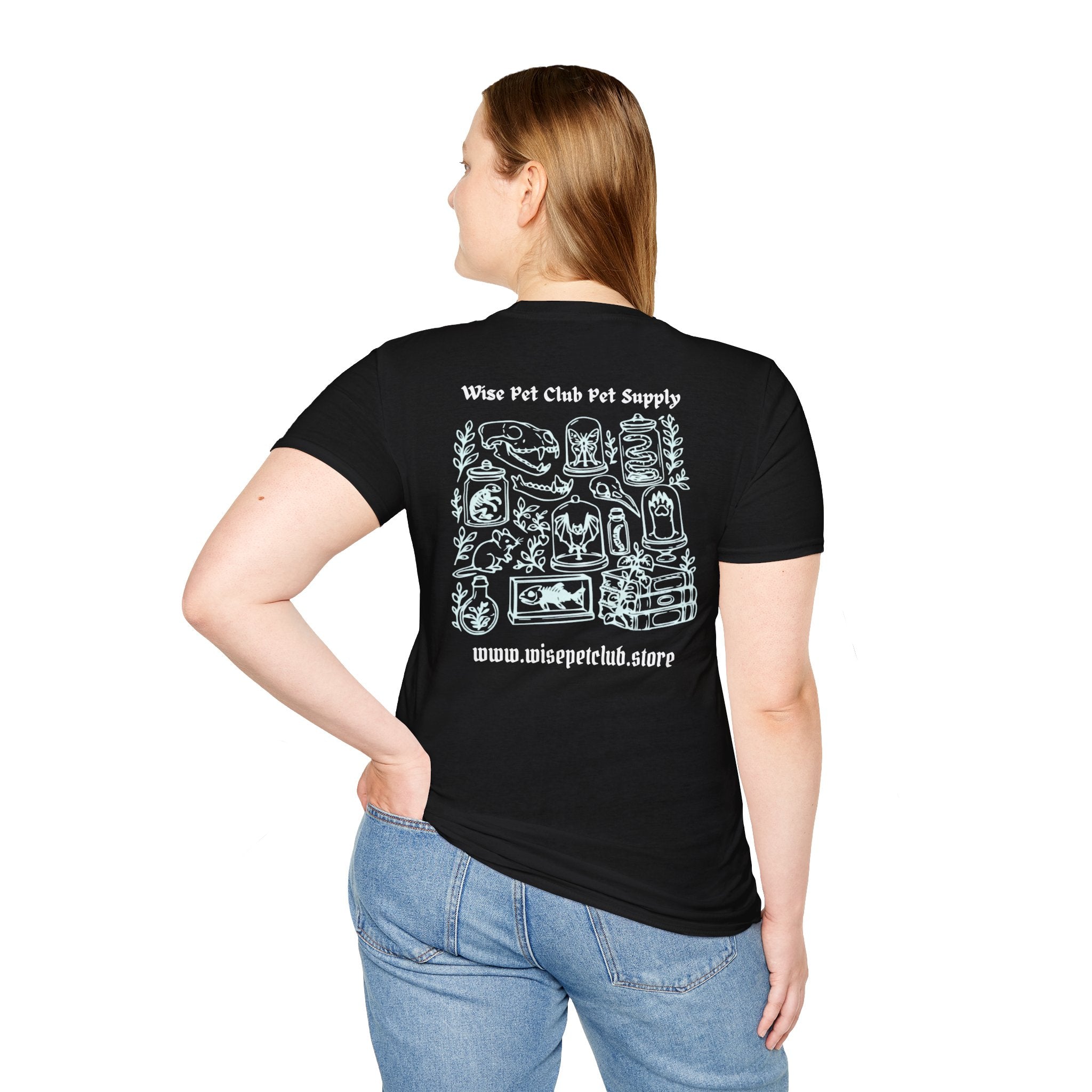 Wise Pet Club T-Shirt — Cute Small Chest Graphic Tee for Pet Lovers