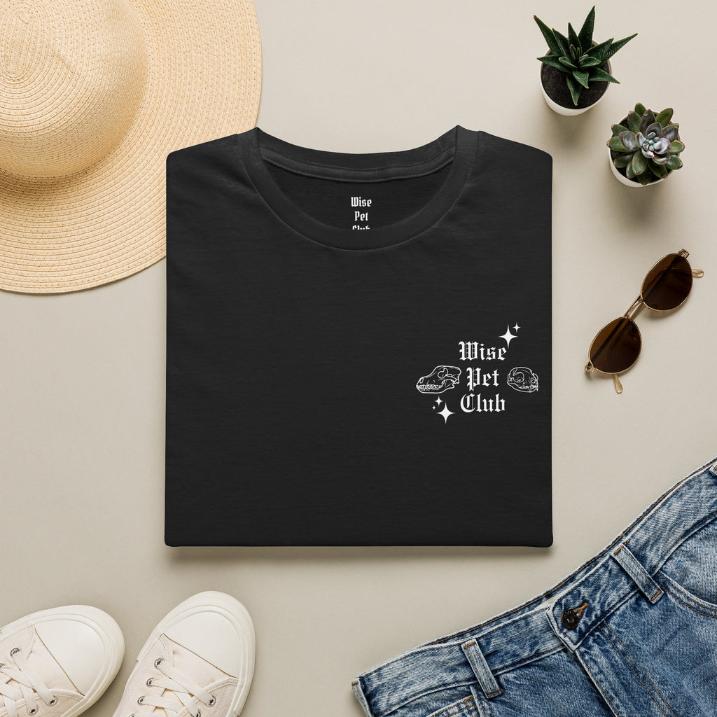 Wise Pet Club T-Shirt — Cute Small Chest Graphic Tee for Pet Lovers