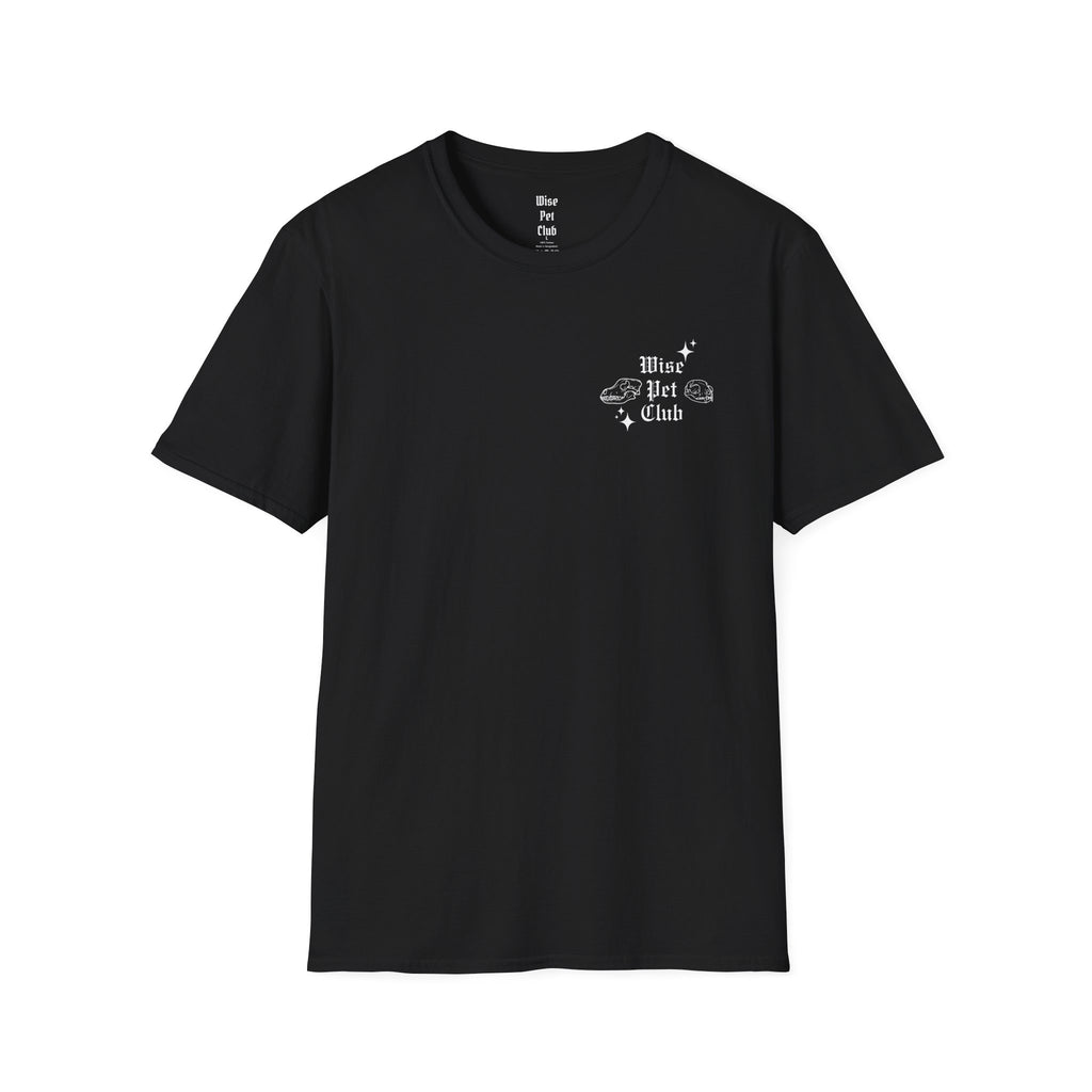 Wise Pet Club T-Shirt — Cute Small Chest Graphic Tee for Pet Lovers