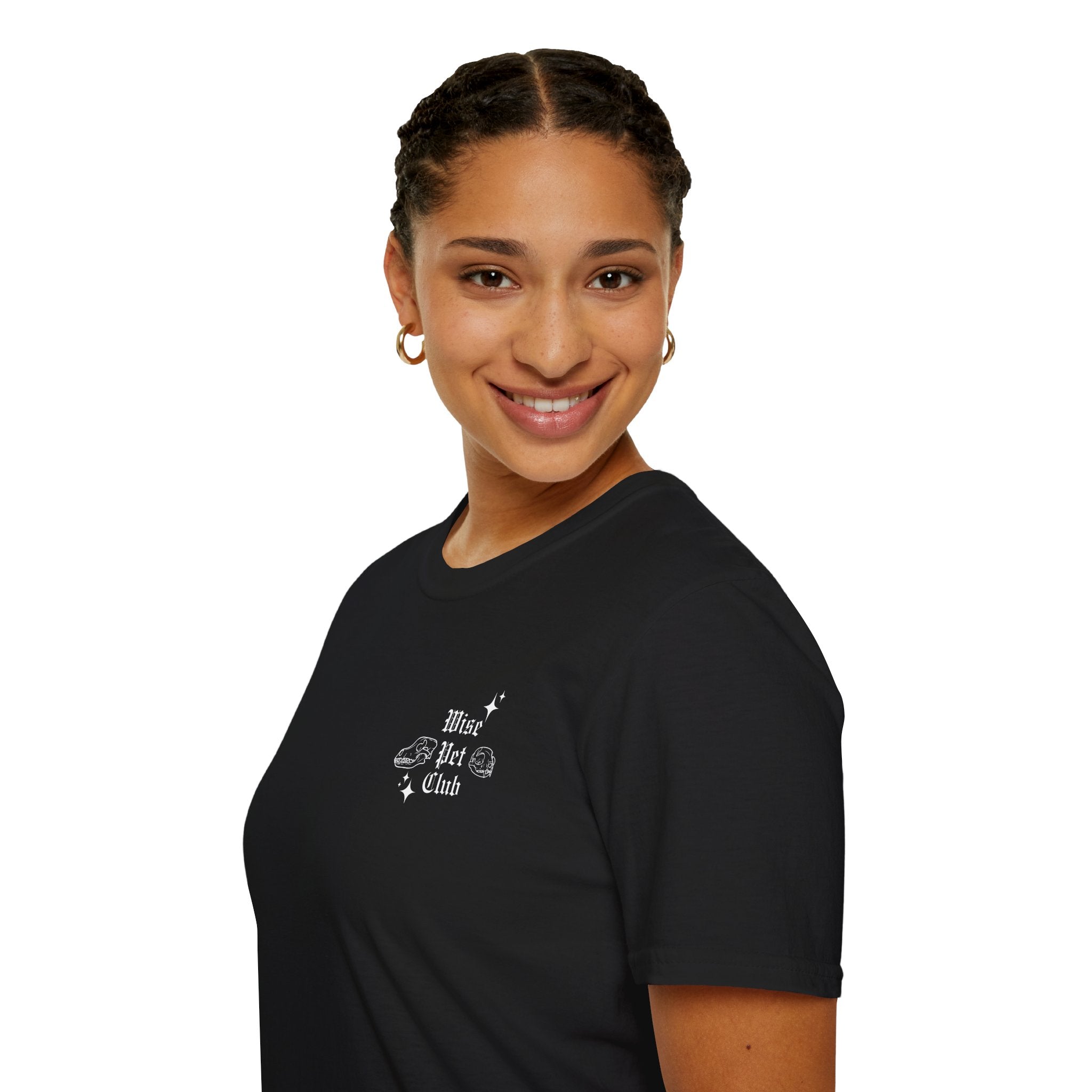 Wise Pet Club T-Shirt — Cute Small Chest Graphic Tee for Pet Lovers